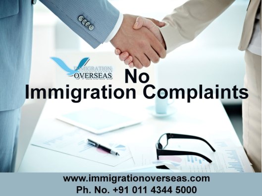 No Immigration Complaints